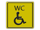 Тактильный знак «Туалет для инвалидов»