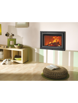 Картина по номерам топка Jotul i570 Flat с рамкой зашитая в стену