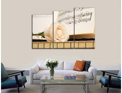 Модульная картина "Роза Ля минор"