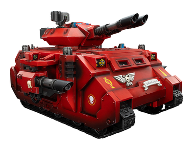 Хищник-Аннигилятор Кровавых Ангелов (Warhammer 40k) - КОЛЛЕКЦИОННАЯ ФИГУРКА 1/18 Blood Angels Predator Annihilator with Twin Lascannons (JT01499) - JOYTOY