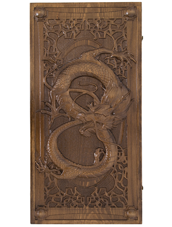 Нарды резные "Дракон" от мастера Григория Устяна