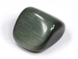 Кошачий глаз (кварцевый), галтовка, ЮАР (24*20*15 мм, 14 г) №28434