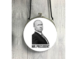Сумка круглая c Путиным №1
