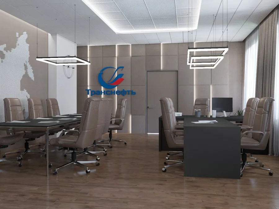 Световые панели для офиса компании Транснефть в г.Курган - проект Концептуального бюро "КБ-11", г.Уфа.