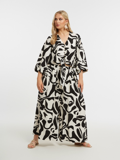 Юбка-брюки летние