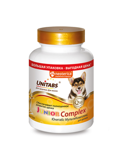 Unitabs Junior мультикомплекс для щенков, 200 таб.