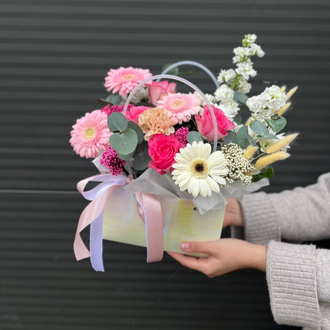 Букет в сумочке "Теплота"