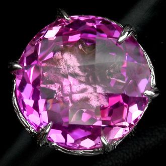 Кольцо топаз (24,50 ct), р.16,0 серебро 925