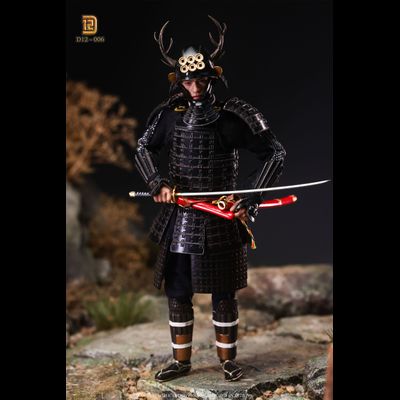 ПРЕДЗАКАЗ - Самурай Санада Юкимура (в черном) - Коллекционная фигурка 1/12  The Greatest Warrior of Japan Black Standard (D12006) - D12TOYS ?ЦЕНА: 12900 РУБ.?