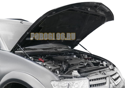 Амортизаторы капота, 2 шт. АвтоУпор для Mitsubishi Pajero Sport II / II рестайлинг 2008-2013 / 2013-2016