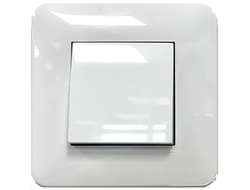 Рамка 1 пост белая Efapel Latina с выключателем