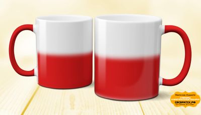 Кружка-хамелеон (красный)