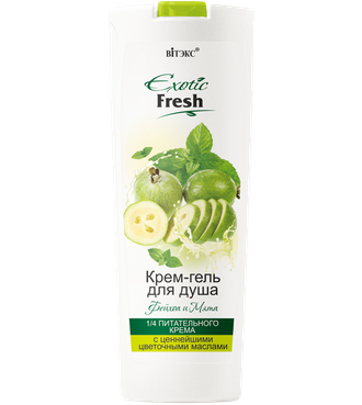 Крем-гель для душа Фейхоа и Мята «Exotic Fresh», 500 мл