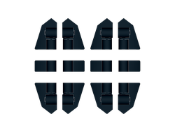 !АНАЛОГ! Комплект панелей 2387 2389 89679 АНАЛОГ LEGO Technic 12 шт., Black (AN TP3 0) / 12 шт.