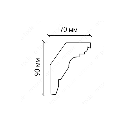 Карниз гладкий SKT50