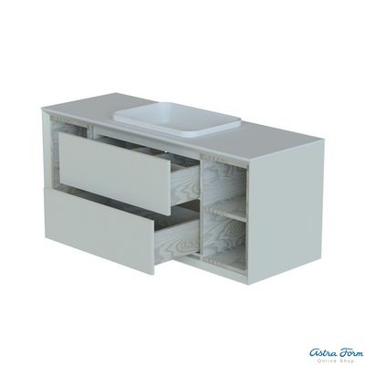 ШКАФ НИЖНИЙ ФРЕЙМ 1400-570-9 СТОЛЕШНИЦА НАТУРАЛЬНЫЙ МРАМОР BIANCO CARRARA