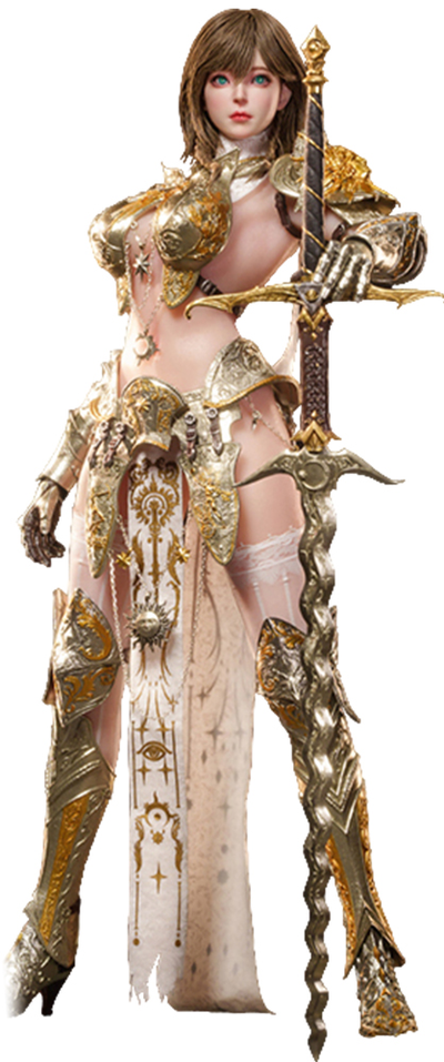 ПРЕДЗАКАЗ - Воительница в стиле фэнтази - Коллекционная фигурка 1/6 Deity Erosion Series White Owl Phoeleo Zinc Alloy Sculpted Hair ver (FSDE-01A) - Fusion Fantasy x DAMTOYS ?ЦЕНА: 31500 РУБ.?