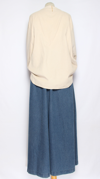 Рубашка вельветовая "СТОЙКА ПУГОВИЦЫ" серая р.46-52