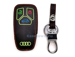 Чехол для нового смарт ключа Ауди Q5 (Неоновые кнопки)