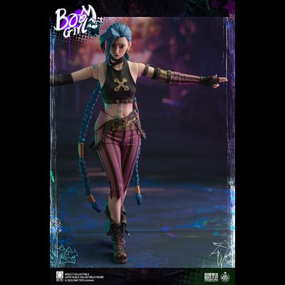 ПОСЛЕ ОБЗОРА - Джинкс (Аркейн, League of Legends)  - Коллекционная ФИГУРКА 1/6 scale BOOM GIRL Deluxe Edition (ot021) - Onetoys