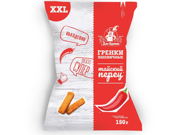Гренки флоупак пшеничные со вкусом тайского перца XXL Дон Крутон 150 гр