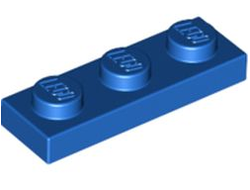 Plate 1 x 3, Blue (3623 / 362323)