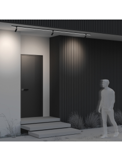 Уличный трековый светильник Focus Led Elasity IP 3000К 8Вт 55° черный, O-TR01-1-S-8WB3K, Maytoni