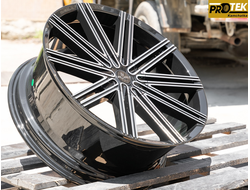 Комплект дисков R20 8,5J ET+35 5*114,3/5*108 Plati PY9079 Черный с полированными лучами (J177)