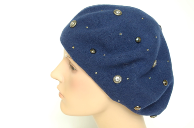 Vizio Италия женский берет 3633 синий