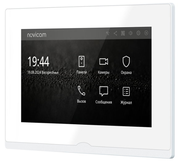 Novicam IMPULSE 7 IP WIFI WHITE - IP видеодомофон с сенсорным дисплеем 7", c переадресацией на смарт