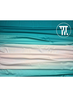 Бифлекс матовый градиент, цв. Белый + Морская волна