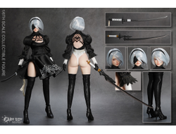Андроид 2В (Nier: Automata) - Коллекционная фигурка 1/6 - Sexy Android 2B (P021) - PLAY TOY