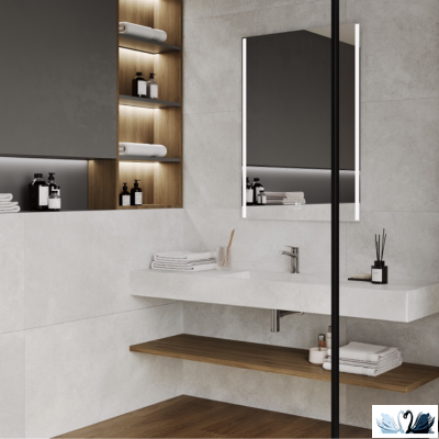 хКерамогранит Laparet Сиена грей про\Siena grey pro MR 59,7 х 119,7 см светло - серый матовый