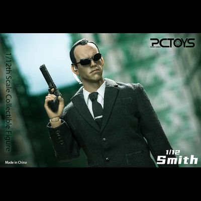 Агент Смит (Хьюго Уивинг, "Матрица") - КОЛЛЕКЦИОННАЯ ФИГУРКА 1/12 scale Smith (PC026C) - PCTOYS