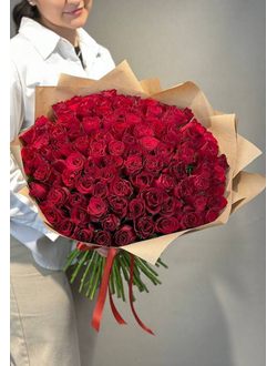 101 роза Кения PREMIUM