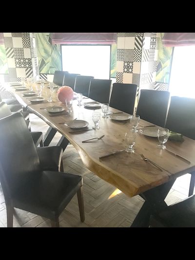 стол банкетный из слэбов карагача