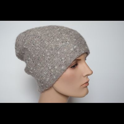 Vizio Италия 6958 CL шапка с бабочками и шарф серо - розовый комплект