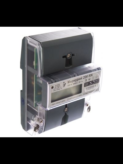 Счетчик Меркурий 206 RN, многотарифный, 5(60)А, класс точности - 1