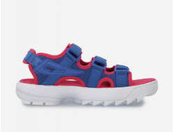 Сандалии FILA Disruptor Sandals синие с красным
