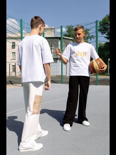 Спортивные брюки с утяжками черные