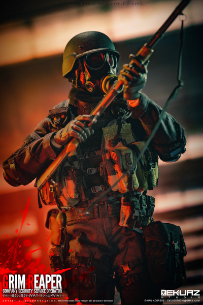 Ханк, лидер USS Alpha Team (Resident Evil, Обитель Зла)  - Коллекционная ФИГУРКА 1/6 scale GRIM REAPER (EKS05) - EKUAZ STUDIO