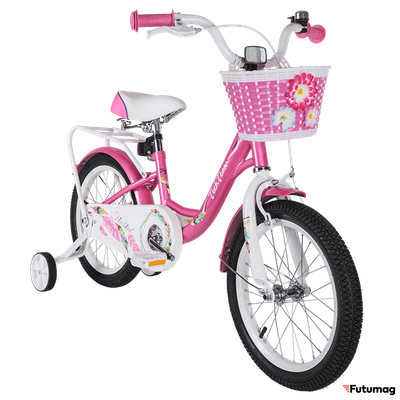 Велосипед TechTeam Firebird 14 бело-фиолетовый
