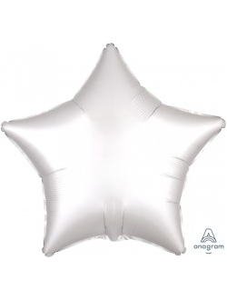 Шар Звезда Сатин Белый / Satin Luxe White