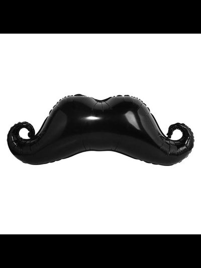 Шар фольгированный с гелием "Усы" 88см