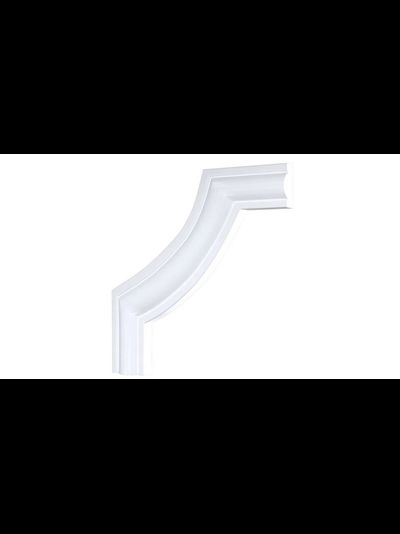 Угловой элемент DECOR-DIZAYN C1-157A к молдингу 157A, из дюрополимера, под покраску, 4шт