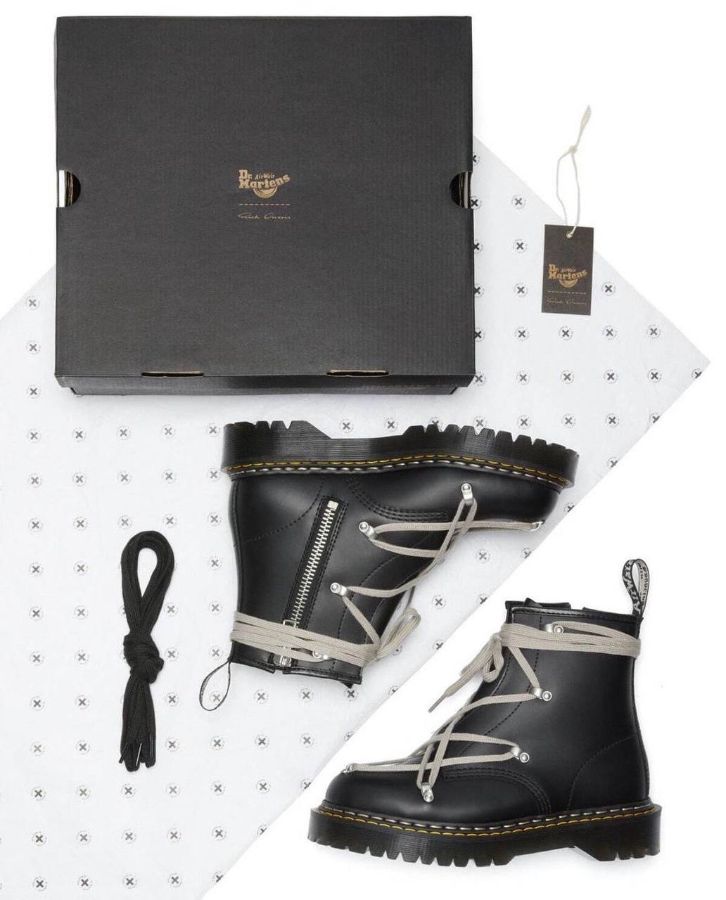 Ботинки Dr. Martens 1460 Bex Leather Rick Owens Black