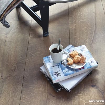 Паркетная доска Meister Дуб Рустик Серая Глина 8411 HD400L