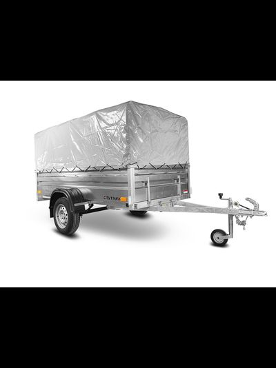 Прицеп «Спутник Expert» (2540х1300х480) оцинкованная рама, без подрамника (увеличенный борт)