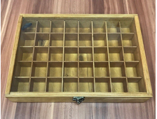 Коробка 40 ячеек, для коллекции камней и минералов