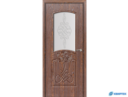 Дверь остекленная с покрытием ПВХ ДО-55 купить в Челябинске | КВИРТЕК